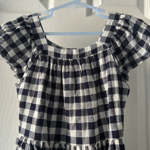 NWOT Navy & White Gingham Gap Dress Sz S - Picture 2 of 5